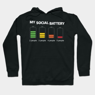 My Social Battery Hoodie